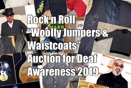 Rock N Roll Woolly Jumpers & Waistcoats Auction For Deaf Awareness 2019