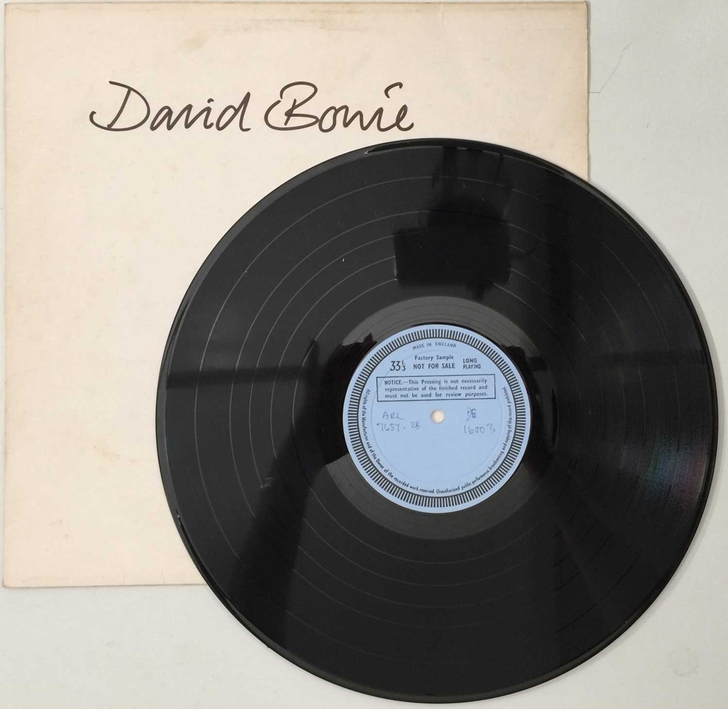 David Bowie LP Factory Sample Test Pressing