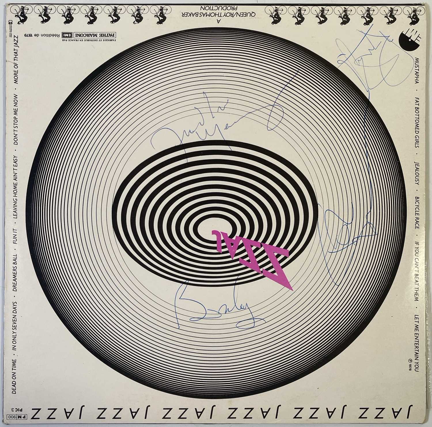 Queen Fully Signed French Jazz Picture Disc